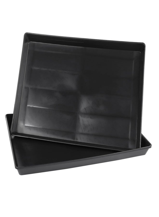 ياردوي، قطعتان من صواني مرحاض الحيوانات الأليفة لأقفاص الطيور والكلاب والأرانب، تصميم متين مانع للتسرب لسهولة التنظيف للاستخدام المنزلي - Image 1