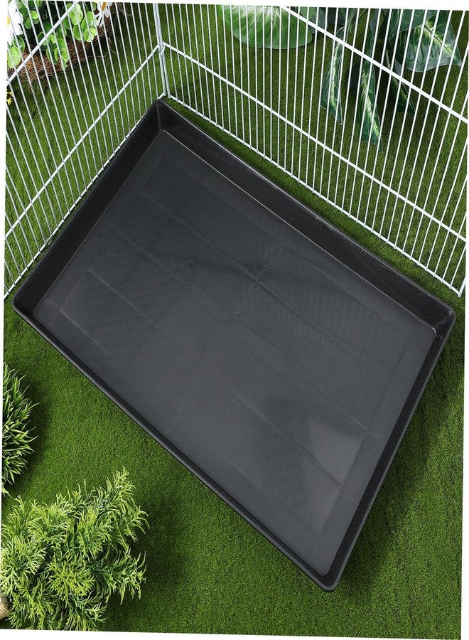 ياردوي، قطعتان من صواني مرحاض الحيوانات الأليفة لأقفاص الطيور والكلاب والأرانب، تصميم متين مانع للتسرب لسهولة التنظيف للاستخدام المنزلي - Image 5