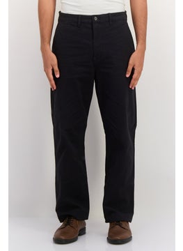 GAP Men Loose Fit Plain Chino Pants, Black  - Image 1