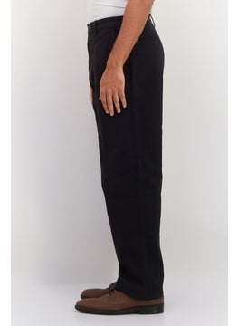 GAP Men Loose Fit Plain Chino Pants, Black  - Image 2