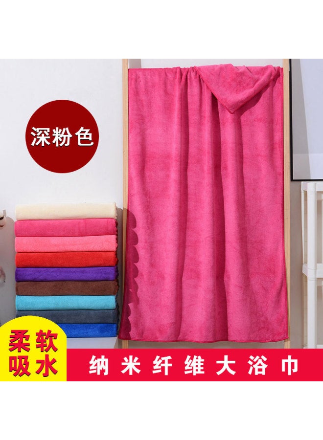 400g/㎡ Brushed Nano Large Bath Towel 70*140/80*180cm Absorbent Soft Microfiber Bath Towel