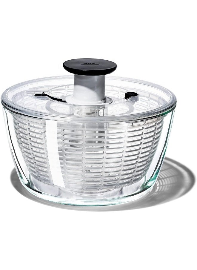 OXO Good Grip Glass Salad Spinner Clear Large/6.22 Quart  - Image 1