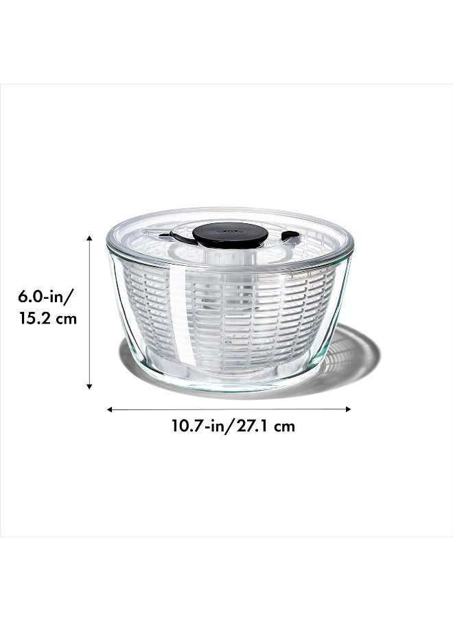 OXO Good Grip Glass Salad Spinner Clear Large/6.22 Quart  - Image 2