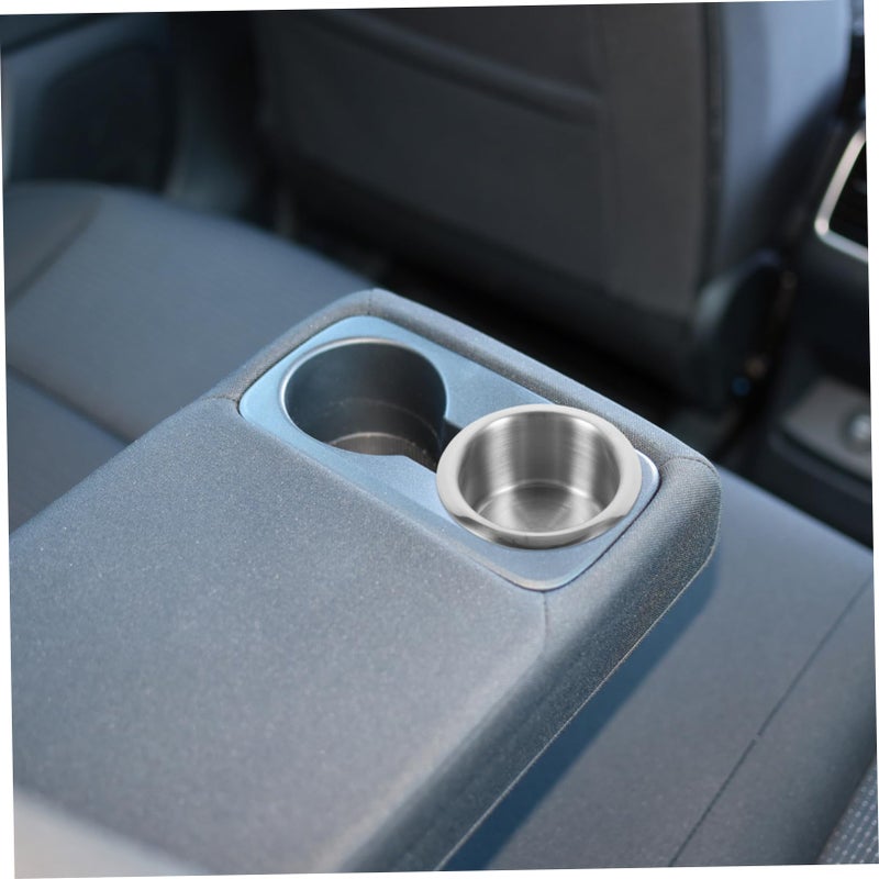 Stainless Steel Cup Holder Insert for Car Center Console Bench Seat Spill Replacement - Image 5