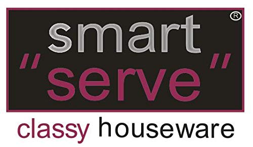 smart serve صينية تقديم مستطيلة من الفولاذ المقاوم للصدأ - صينية عصرية كبيرة لحفلات الزفاف، الحفلات والاستخدام المنزلي - آمنة للغسل في غسالة الصحون، صينية بوفيه وبار فاخرة - عرض طعام أنيق من سمارت سيرف (35x24.5 سم) - Image 5