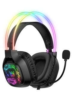 onikuma X22 RGB Gaming Wired Headset Noise Reduction With Microphone PC PS3 PS4 Switch Mobile Xbox  - Image 1