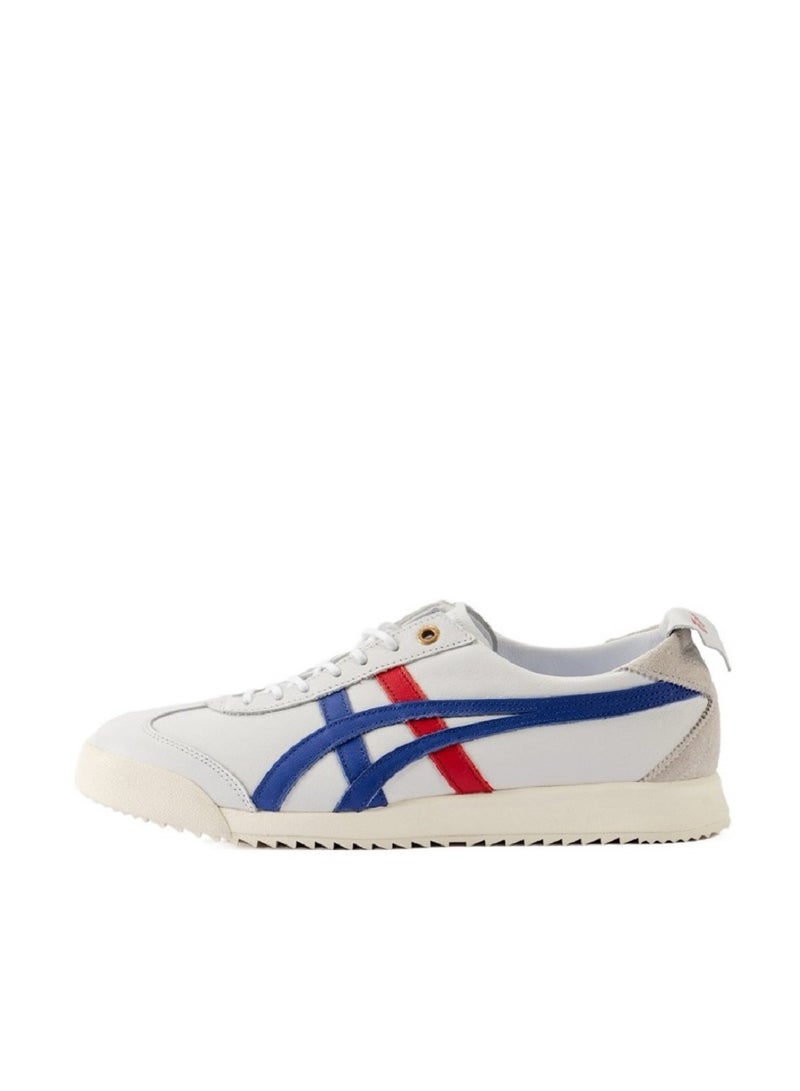 Onitsuka Tiger Mexico66 EX Thick Sole Colorblock Sneakers White/Blue/Red For Men and Women - Image 1