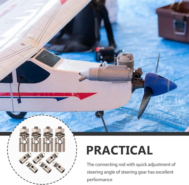 مثبتات دفع طائرة RC 10 قطع ملحقات ربط لضبط زاوية الدفة طائرات لوحة النموذج - Image 4