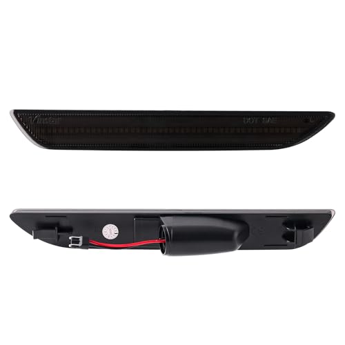 SHINEFIT Red Full LED Rear Side Marker Light Compatible with Mustang 2015-2023, Replace OEM Sidemarker Lamps FR3Z15A201A - Image 3