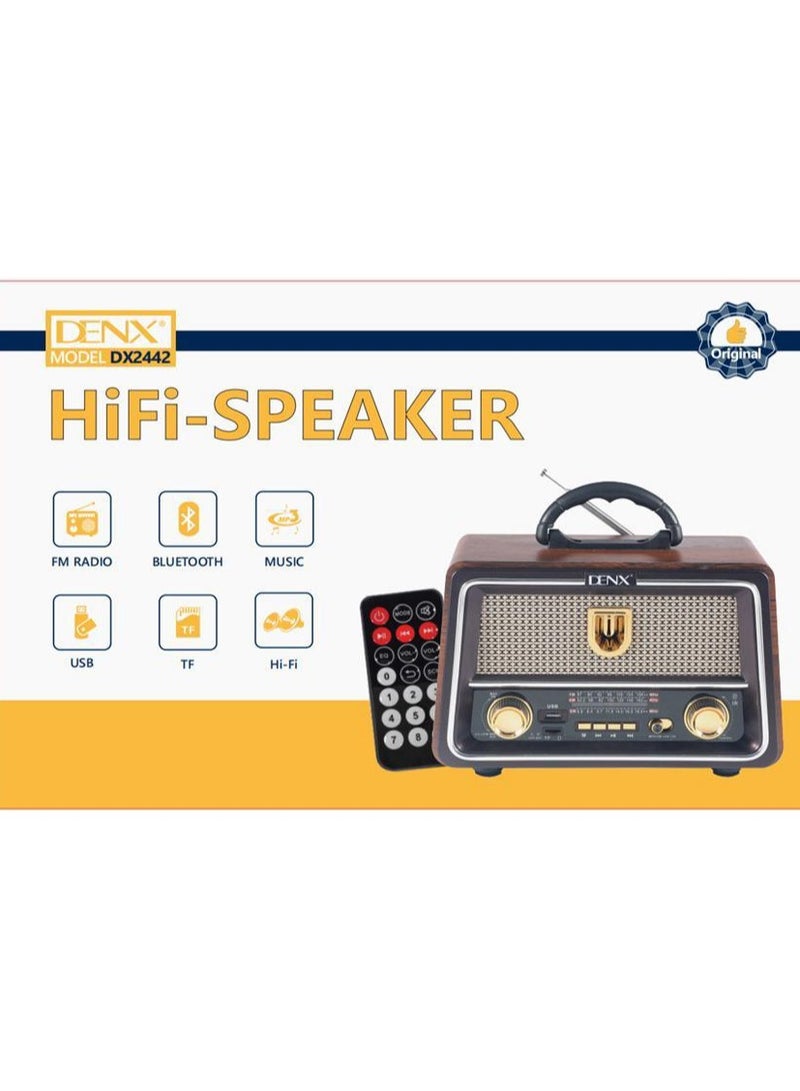Denx Rechargeable Radio, Portable Radio AM FM Transistor with Best Sound, Solar/Battery Operated Radio, Support TF Card/USB Playing  - Image 4