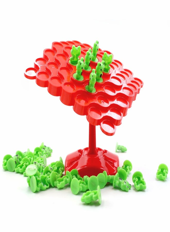 Chanak 50 Pcs Frog Tree Balance Stacking Board Game for Kids Educational Toys Froggy Wobble Swing Stack Balance Game for Boys Girls, Above 3+ Age - Image 1