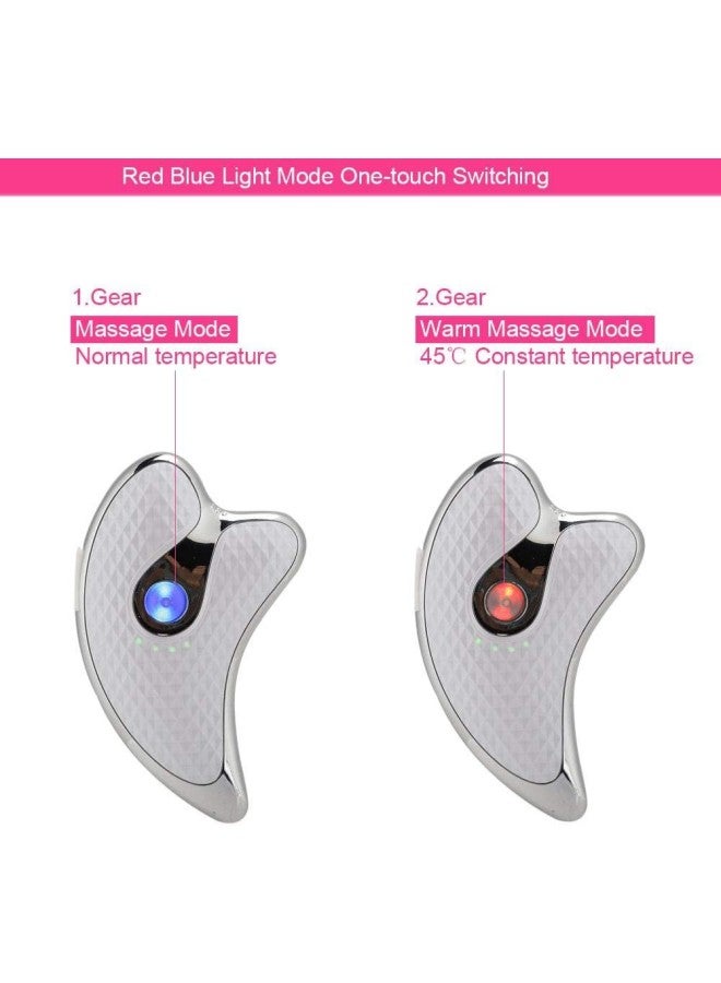 silvercnc Electric Gua Sha Plate, Gua Sha Tools Face Scraping Massager, Facial Scraping Plate Lifting Device Scraping Board for Anti Aging Anti Wrinkles Lifting Face Skin  - Image 4