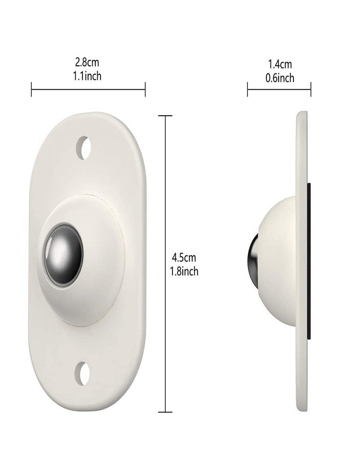 CUBIZ 16 Pcs Mini Swivel Casters, Stainless Steel Self-Adhesive, 360 Degree Rotation Pulley, Universal Wheels for Furniture and Storage Box Bottom - Image 5
