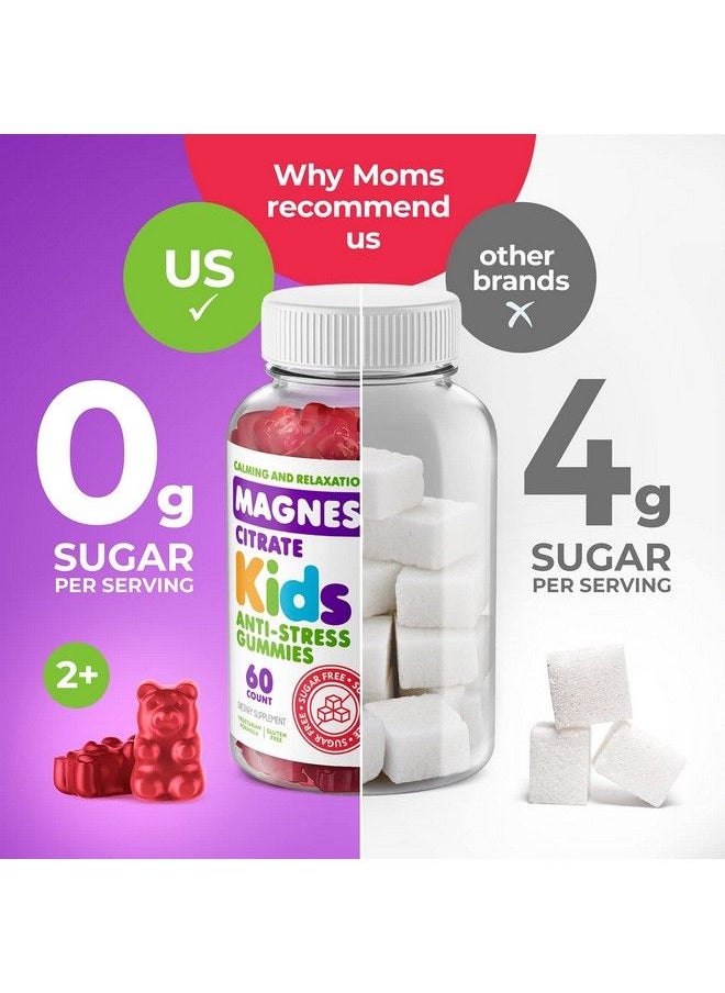 Dr. Moritz - Kids Magnesium Gummies Sugarfree Calm Magnesium Gummies Supplement For Children Sugarfree Magnesium Calm Chews For Kids & Adults (120 Count (Pack Of 2)) - Image 1