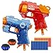 Banvih 2 Pack Mini Blaster Guns for Nerf Easter Basket Stuffers for Kids Small Toys Pistols for Boys Toddlers Ages 35 57 812 Year Olds Birthday Gifts 20 Refill Foam Darts and 2 Wristbands - Image 3
