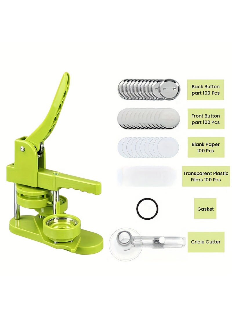EzzySo DIY Badge Maker Kit with Rotating Machine, Complete Set Including Molds and Accessories for Crafting Custom Buttons and Pins.  - Image 3