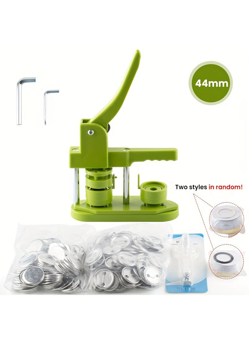 EzzySo DIY Badge Maker Kit with Rotating Machine, Complete Set Including Molds and Accessories for Crafting Custom Buttons and Pins.  - Image 1