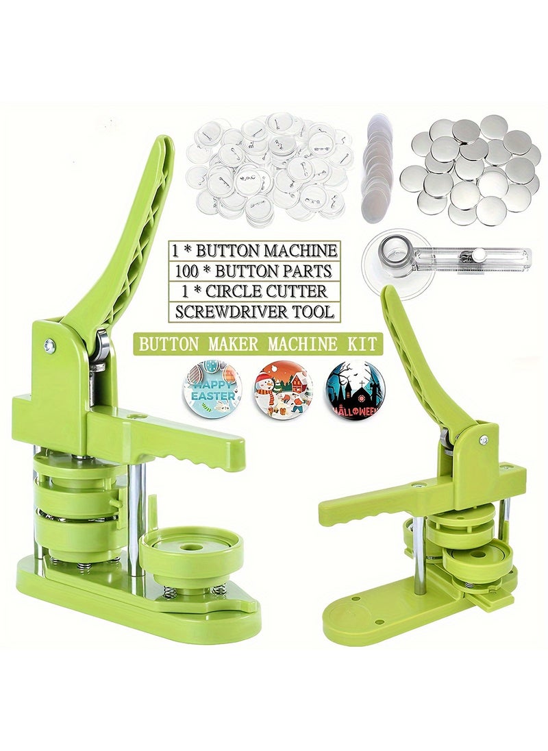 EzzySo DIY Badge Maker Kit with Rotating Machine, Complete Set Including Molds and Accessories for Crafting Custom Buttons and Pins.  - Image 2
