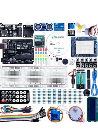 ELEGOO UNO R3 Project Super Starter Kit Compatible with Arduino IDE with Tutorial, 5V Relay, UNO R3 Board, Power Supply Module, Servo Motor, Prototype Expansion Board, etc. for Beginner - pzsku/Z50450D2E2CE3B672B2B4Z/45/_/1706426818/58e0fabd-cf35-41b4-bd3f-3908a1a65317