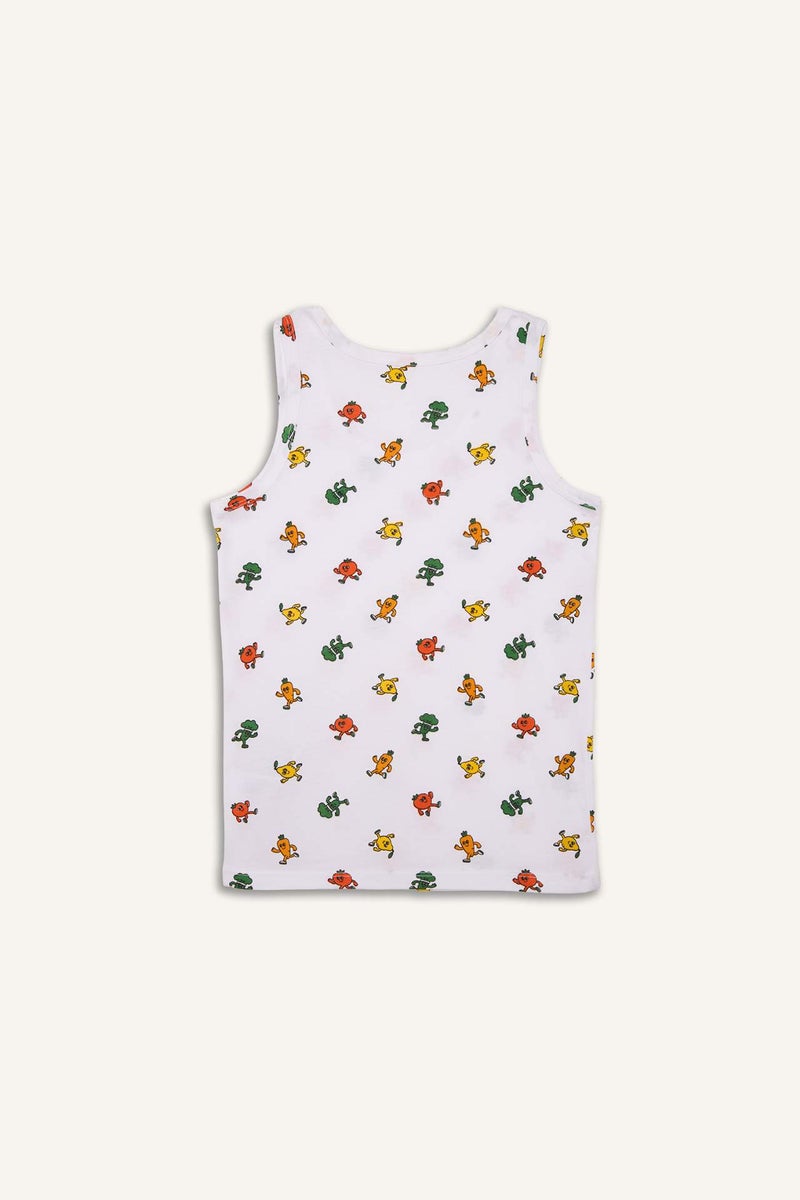 DeFacto Boy Food Print 5 Piece Undershirts - Image 3