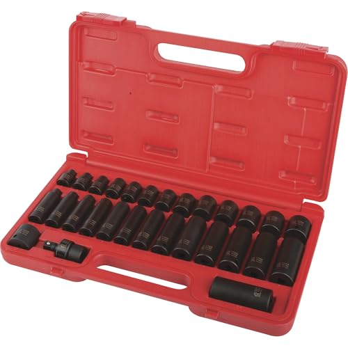 Sunex Tools Sunex 3329 3/8-Inch Drive Standard and Deep Metric Impact Socket Set, Metric, Standard/Deep, 6-Point, Cr-Mo, 8mm - 22mm, 29-Piece - Image 2