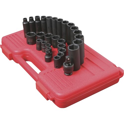 Sunex Tools Sunex 3329 3/8-Inch Drive Standard and Deep Metric Impact Socket Set, Metric, Standard/Deep, 6-Point, Cr-Mo, 8mm - 22mm, 29-Piece - Image 3