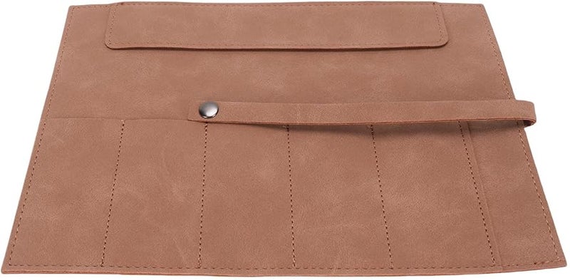 Leather Smart Watch Band Storage Pouch Vintage Style Organizer Box Dark Brown - Image 2