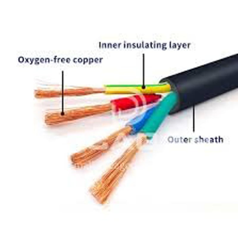 ELECTRRIUS كابل كهربائي مرن من النحاس 25 مم 4 نواة PVC مع علامة ISI بطول 15 متر للاستخدام المنزلي والصناعي - Image 3