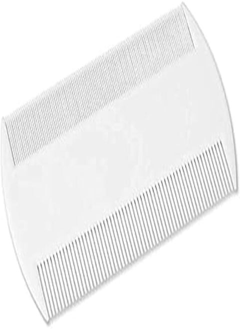 Double Sided Nit Combs for Head Lice Detection for Kids Pet (2 Pieces, White)