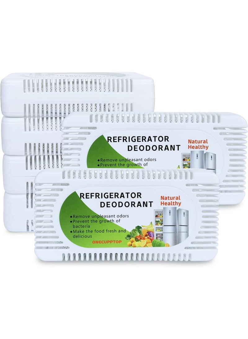 ONECUPPTOP Refrigerator Deodorizer (6 Pack)-Fridge and Freezer Odor Eliminator,Natural Activated Charcoal Refrigerator Fight Odors - Image 1