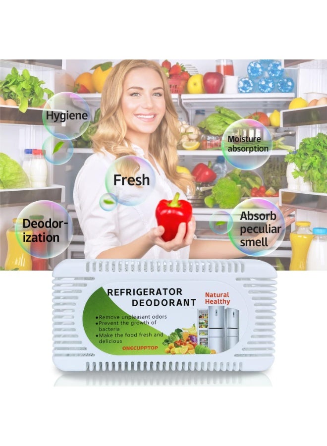 ONECUPPTOP Refrigerator Deodorizer (6 Pack)-Fridge and Freezer Odor Eliminator,Natural Activated Charcoal Refrigerator Fight Odors - Image 3