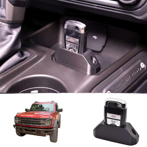 615 South Key Fob Holder Compatible with Ford Bronco 20212026Remote Center Console Serial Badge KeyFob MountEssential Ford Bronco Accessories 2025 - Image 1