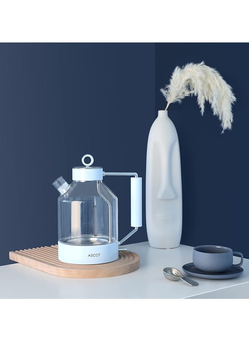 ASCOT - Electric Kettle, ASCOT Glass Electric Tea Kettle 1.5L 2200W Tea Heater, Borosilicate Glass, BPA-Free, Auto Shut-Off and Boil-Dry Protection - Image 1