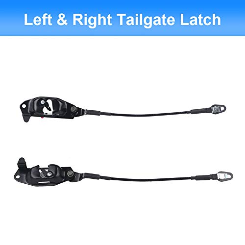WMPHE Tailgate Hardware Rebuild Kit Compatible with 1999-2006 Chevy Silverado Fleetside GMC Sierra Pickup. Tailgate Handle Bezel Latch and Cables Rods, OEM 15228539,15997911,15921948, 5921949 - Image 4