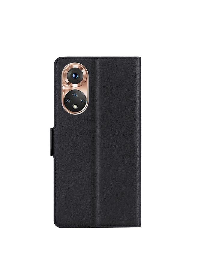 S-TOP Case For Honor 50 Ultra-thin Voltage Side Buckle PU + TPU Horizontal Flip Leather Case with Holder & Card Slot - Image 3