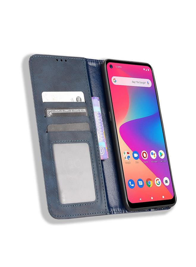 Zaboon Case For BLU G71 Magnetic Buckle Retro Crazy Horse Leather Phone Case - Image 4