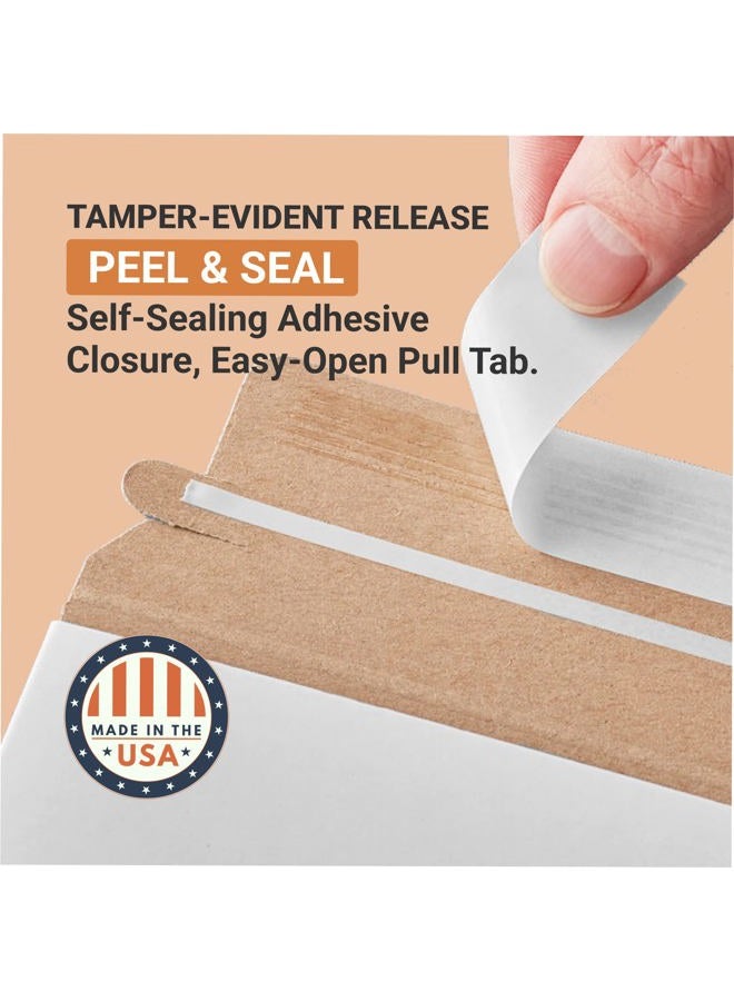 BOX USA Aviditi RM18SS Self Seal Flat Mailer, 18in Length x 13in Width, White (Case of 100) - Image 3