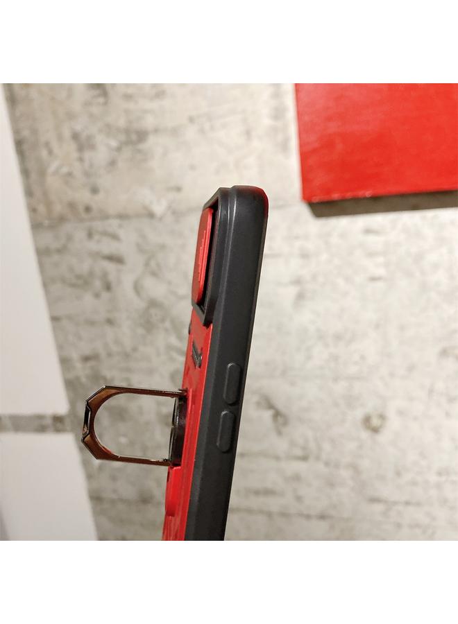 اس-توب جراب لهاتف OPPO A93 بتصميم غطاء كاميرا منزلق مصنوع من مادة TPU+PC - Image 4