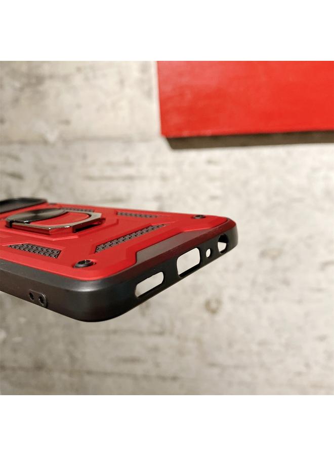 اس-توب جراب لهاتف OPPO A93 بتصميم غطاء كاميرا منزلق مصنوع من مادة TPU+PC - Image 5