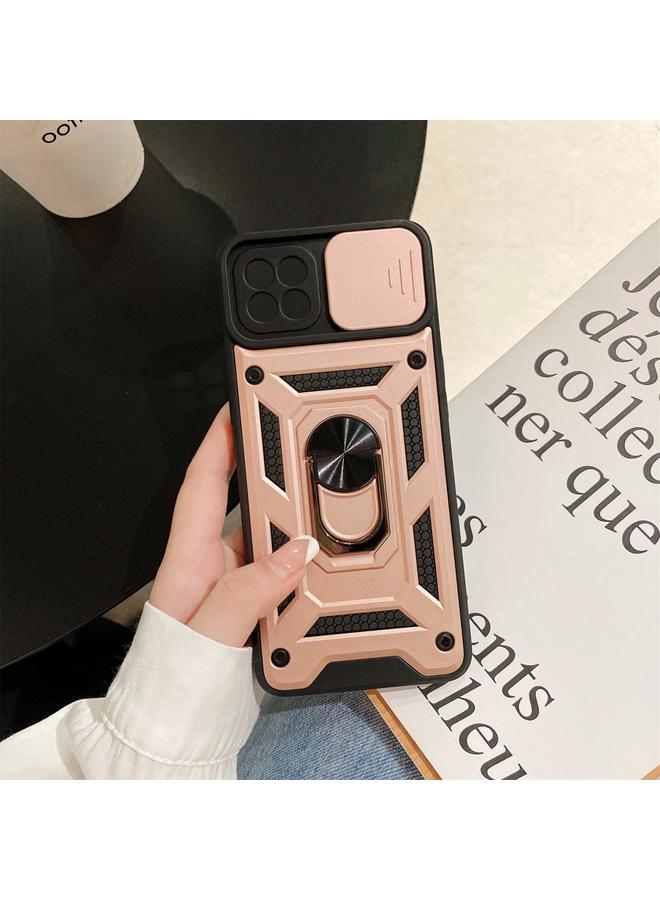 اس-توب جراب لهاتف OPPO A93 بتصميم غطاء كاميرا منزلق مصنوع من مادة TPU+PC - Image 1