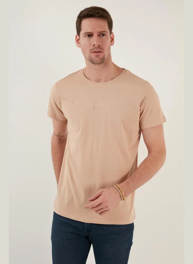 Buratti  Buratti Cotton Slim Fit Crew Neck T-Shirt Men's T-SHIRT 541TACTICAL for Men | Best Price UAE