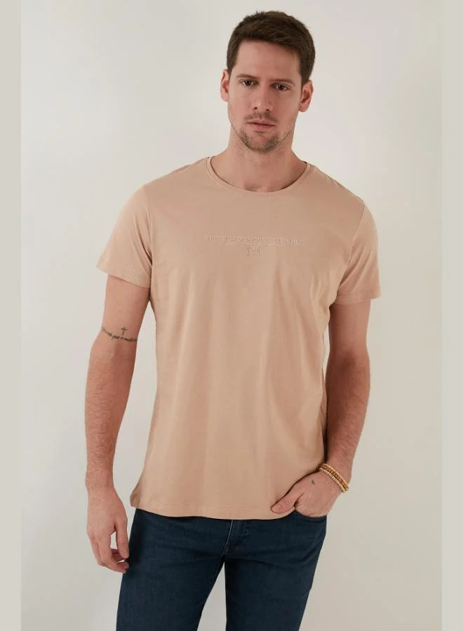 Buratti  Buratti Cotton Slim Fit Crew Neck T-Shirt Men's T-SHIRT 541TACTICAL for Men | Best Price UAE