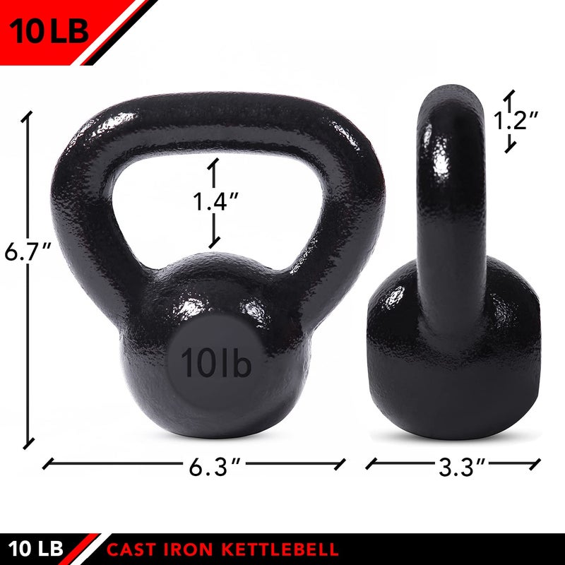 Jfit Kettlebell Weights Cast Iron  10 Lb - Image 2