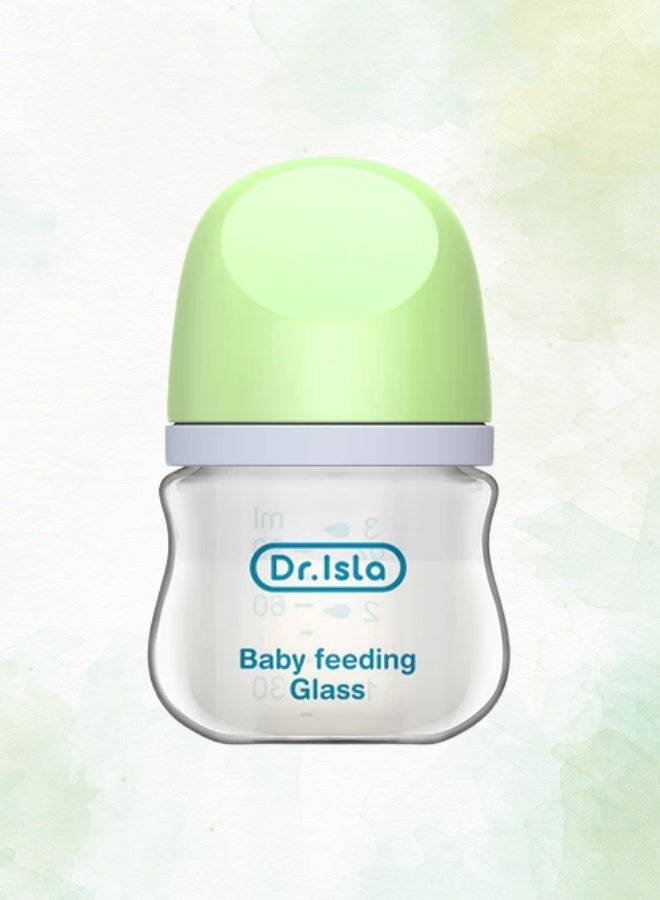 Dr.isla زجاجة رضاعة للأطفال من Dr.isla – مقاومة للاختناق، مضادة للمغص، خالية من الـ BPA، للمواليد من 0 إلى 3 أشهر (90مل / 160مل) - Image 4