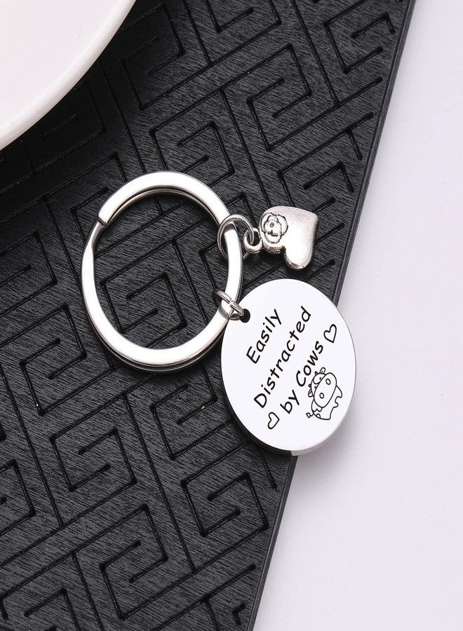 NOTHERS RSZOTW Cattle Lover Lady Expert Whisperer Farmer Mom Keychain Cattle Themed Gift Animal Keychain Cattles Farm Gifts - Image 2