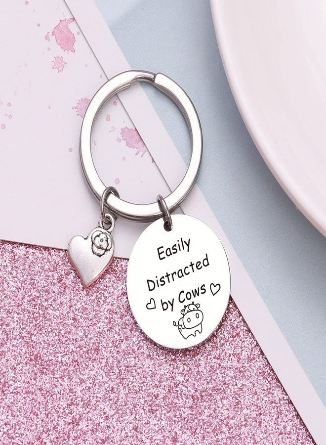 NOTHERS RSZOTW Cattle Lover Lady Expert Whisperer Farmer Mom Keychain Cattle Themed Gift Animal Keychain Cattles Farm Gifts - Image 3