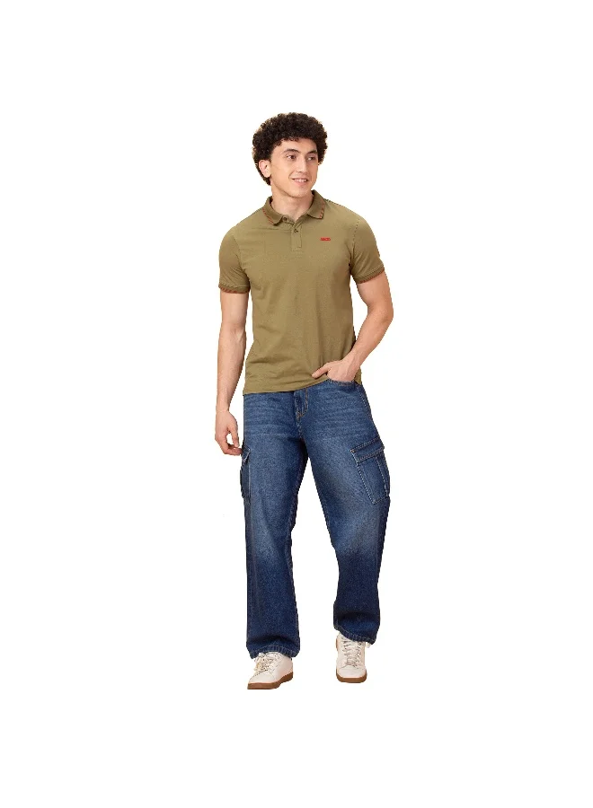 Being Human Mens Dark Tone Anti Fit Denims