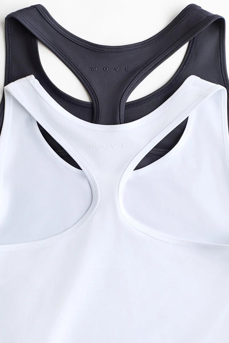 H&M 2-pack Sports vest tops with  DryMove™