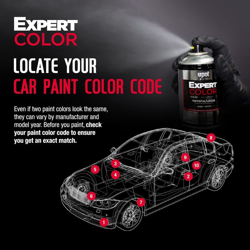 Expert Color, For Ford UX, Automotive Spray Paint, Professional Grade, Long-Lasting, Easy-To-Use, Ingot Silver Metallic - Image 3