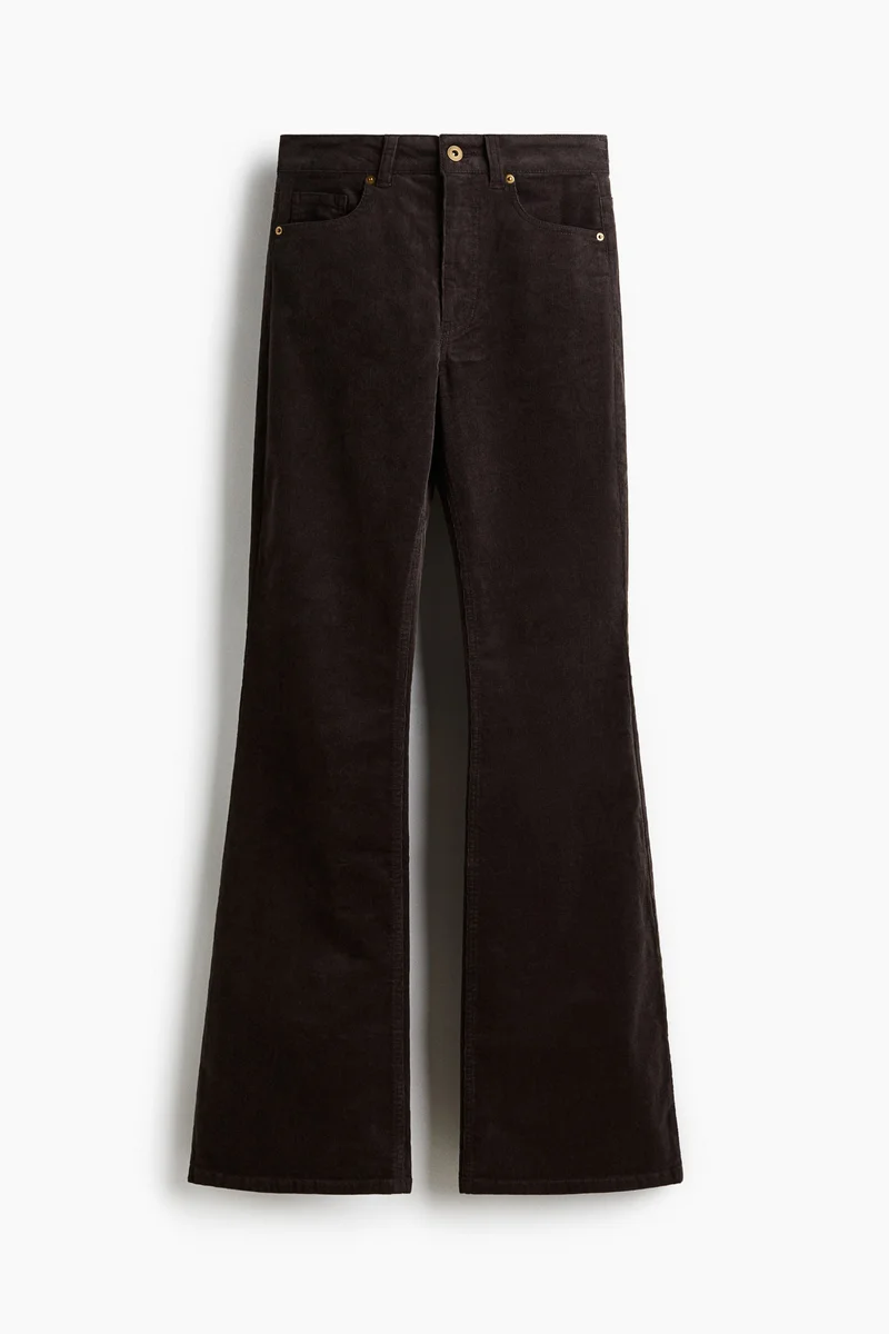 H&M Flared corduroy trousers